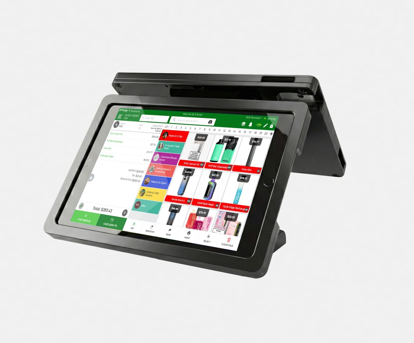 The Payflex Falcon V-720 POS System is optimized for grocery and convenience stores. Ensure rapid checkout, integrate accurate weighing scales, and manage complex, high-volume inventory easily with this robust system.