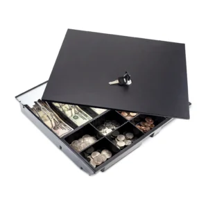 Payflex 16'' Cash Tray  5 Bill / 8 Coin - With Locking Cover