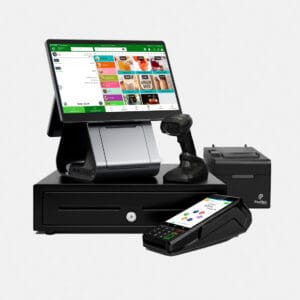 The Payflex Titan Pro T-950 POS features Android 13, a 15.6" FHD display, and a 2.4GHz processor. The ultimate AIO system for high-volume efficiency in cafes, retail, and salons.