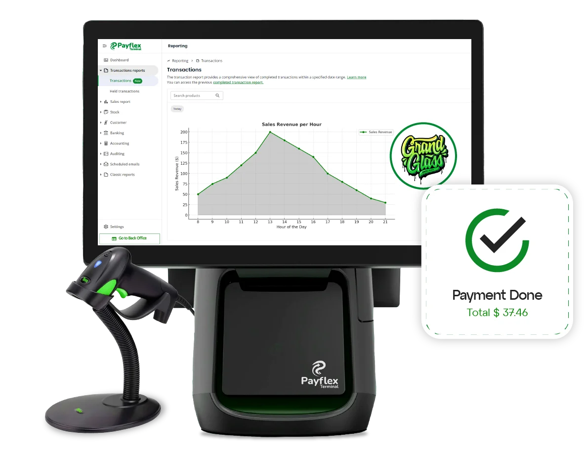 Hookah Shisha POS System Live POS Transactions